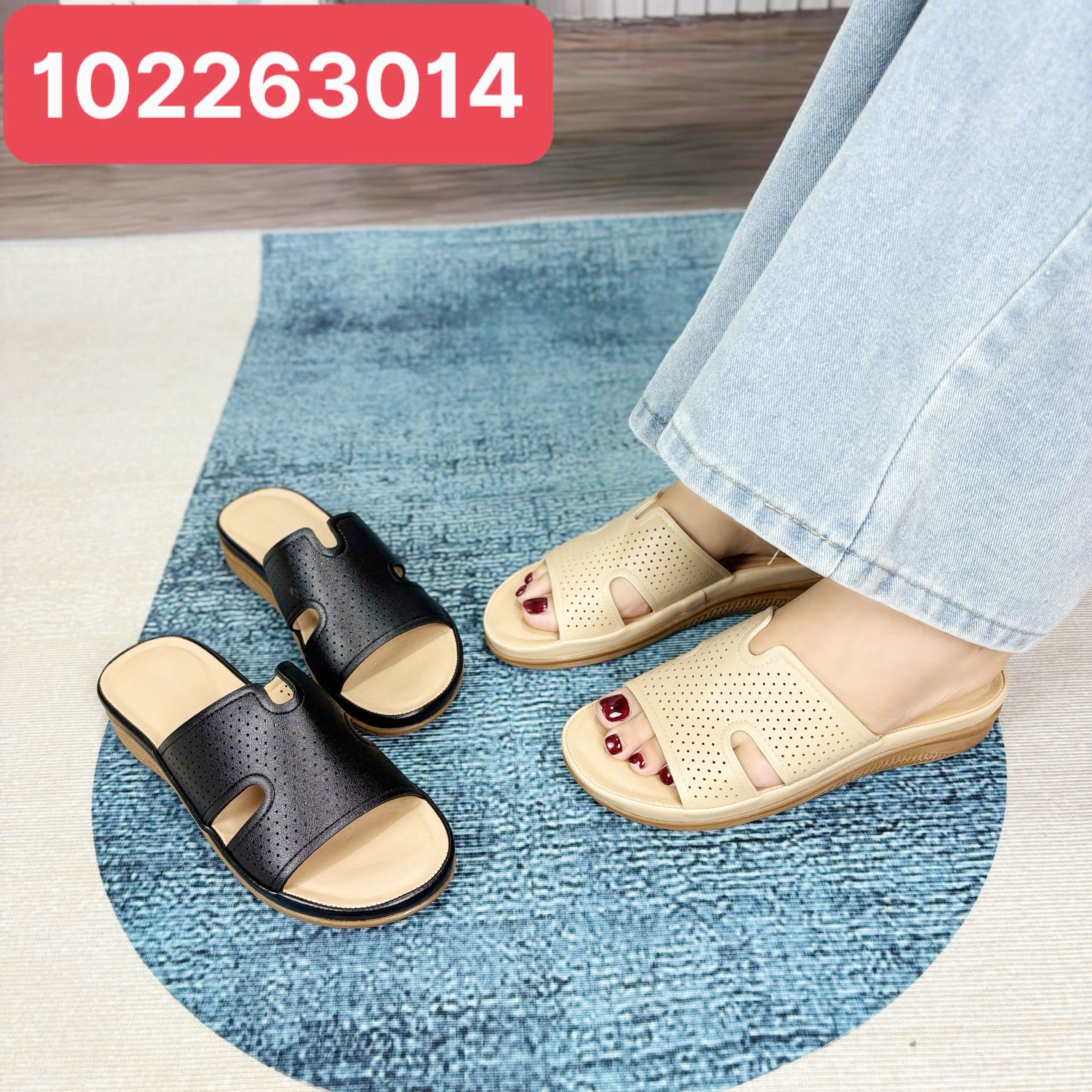 Sandal đế xuồng 3cm - Mã Đặt Hàng 102263014