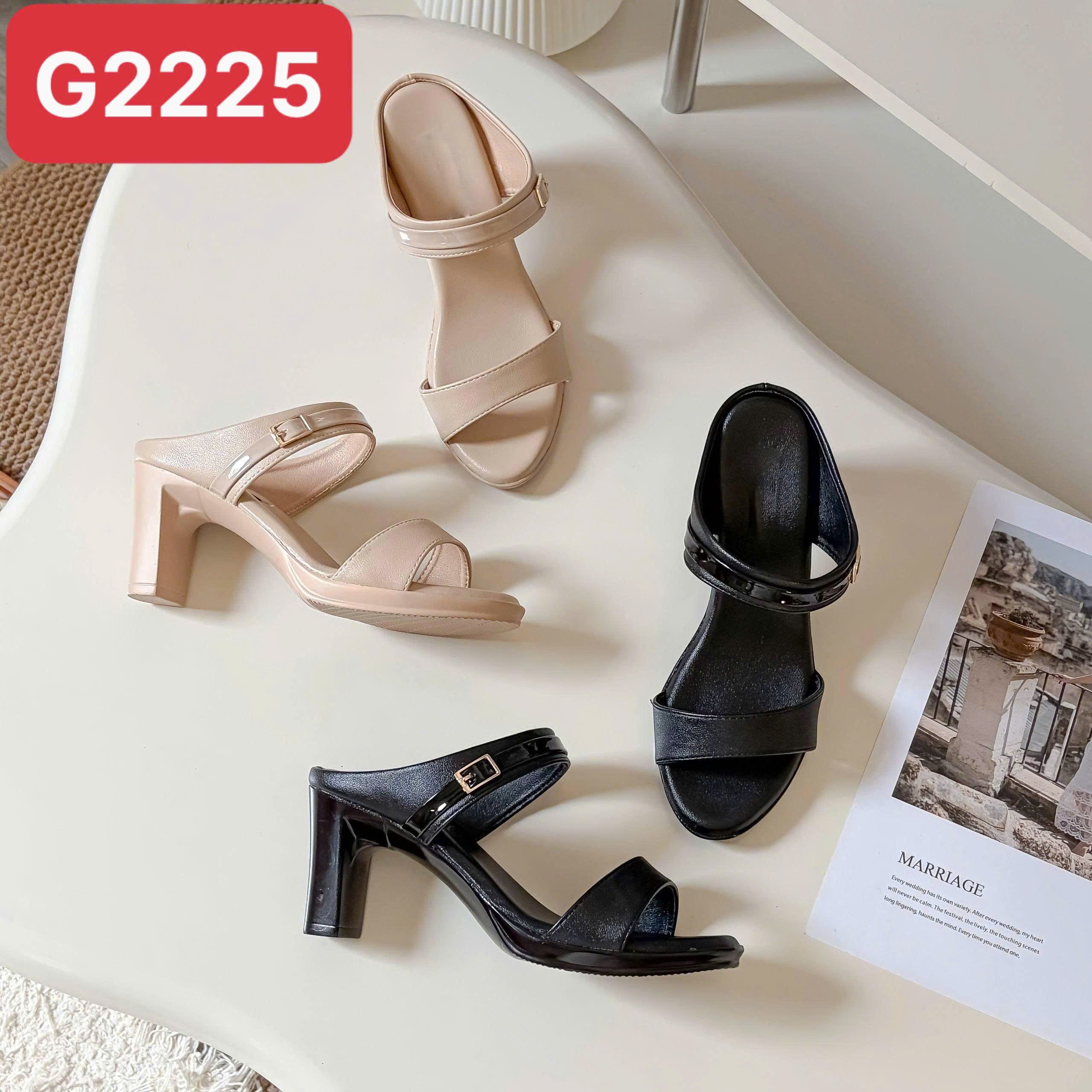 Sandal cao gót 8cm - Mã Đặt Hàng G2225