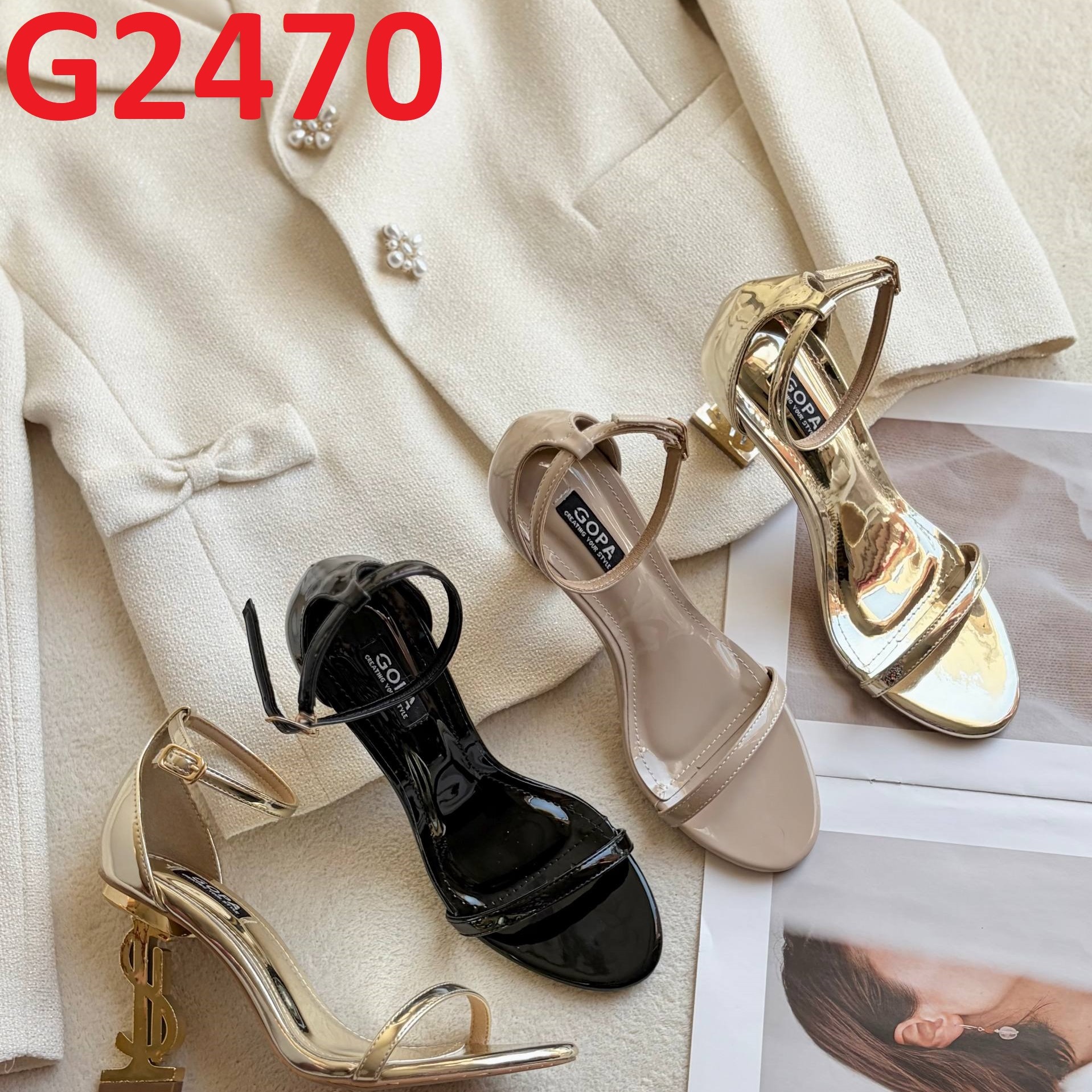 Sandal cao gót 9 cm - Mã Đặt Hàng G2470