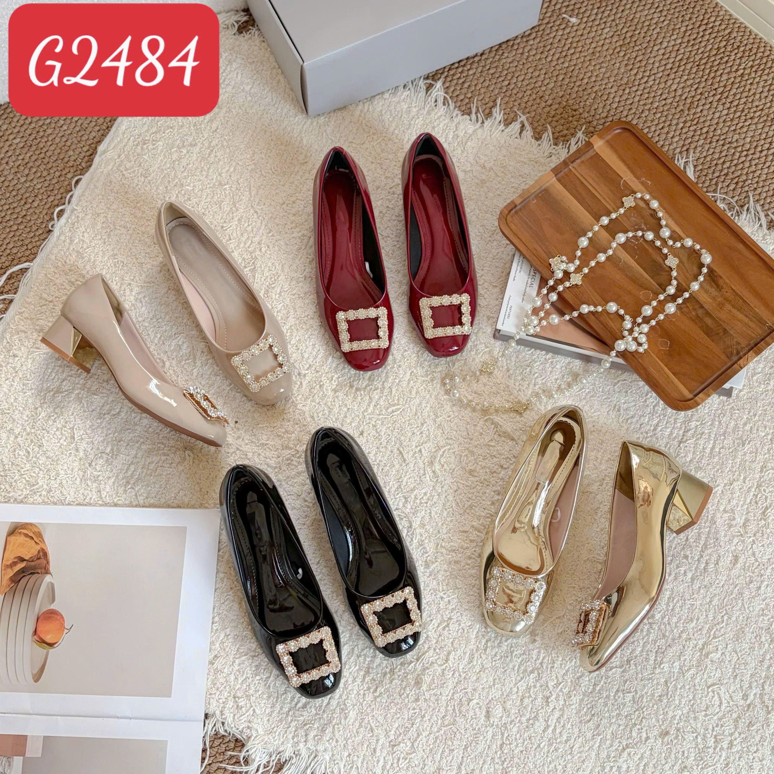 Giày cao gót bít 3 CM  - Mã Đặt Hàng G2484