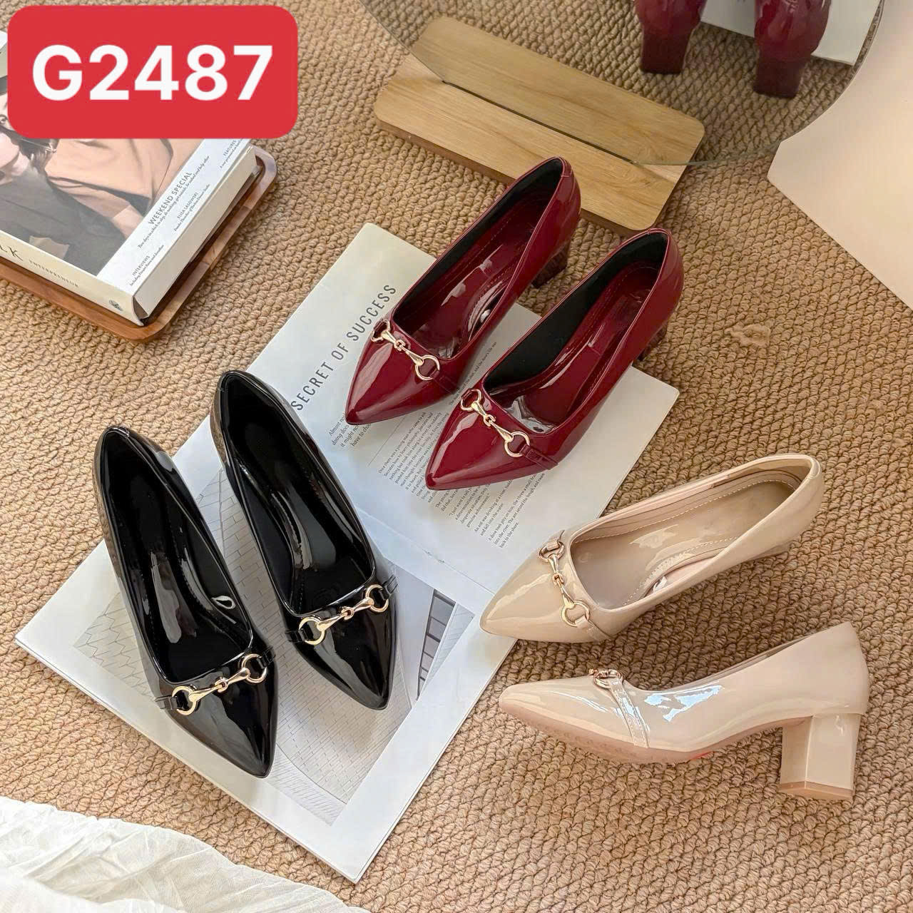 Giày cao gót bít 5 CM  - Mã Đặt Hàng G2487