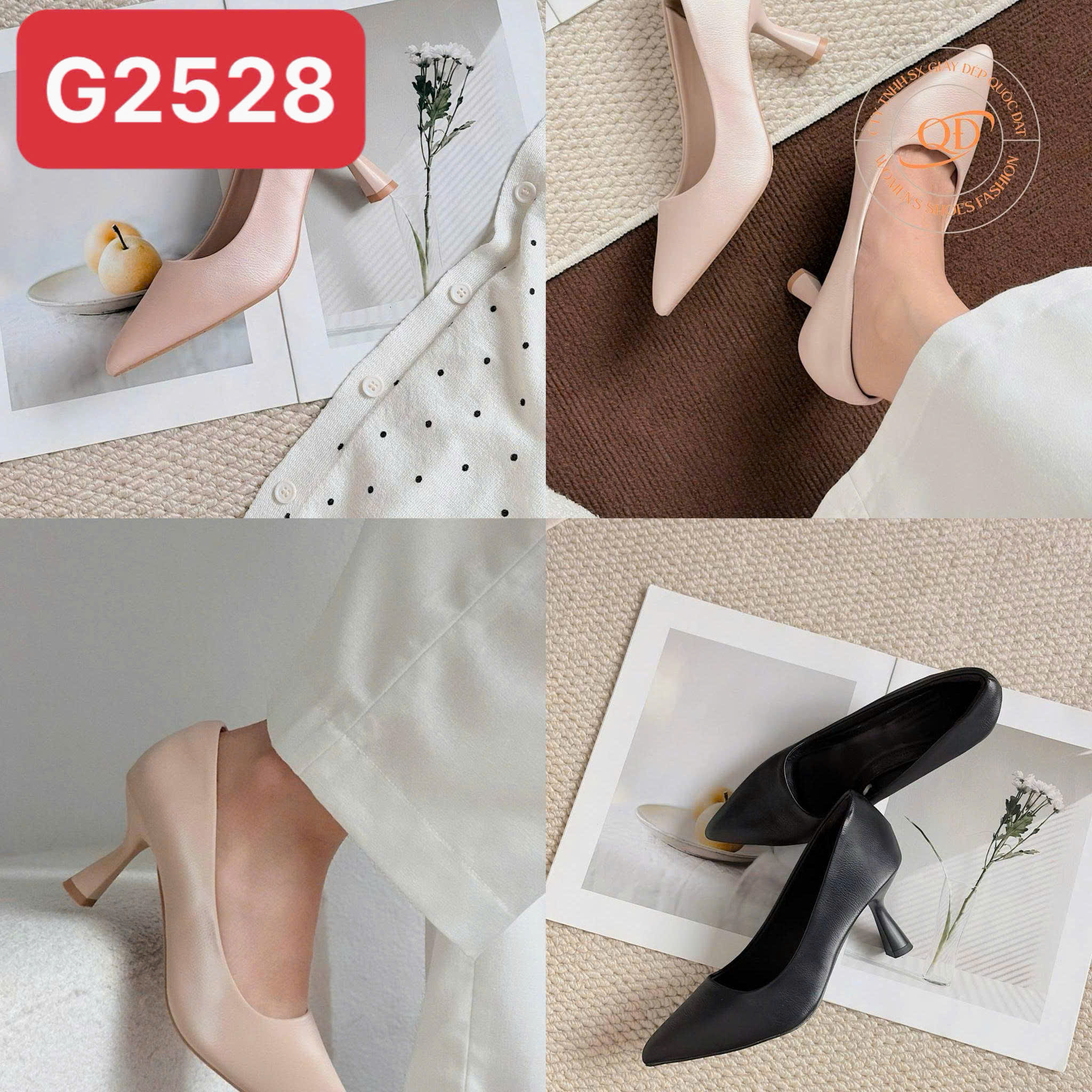 Giày cao gót bít 7CM  - Mã Đặt Hàng G2528