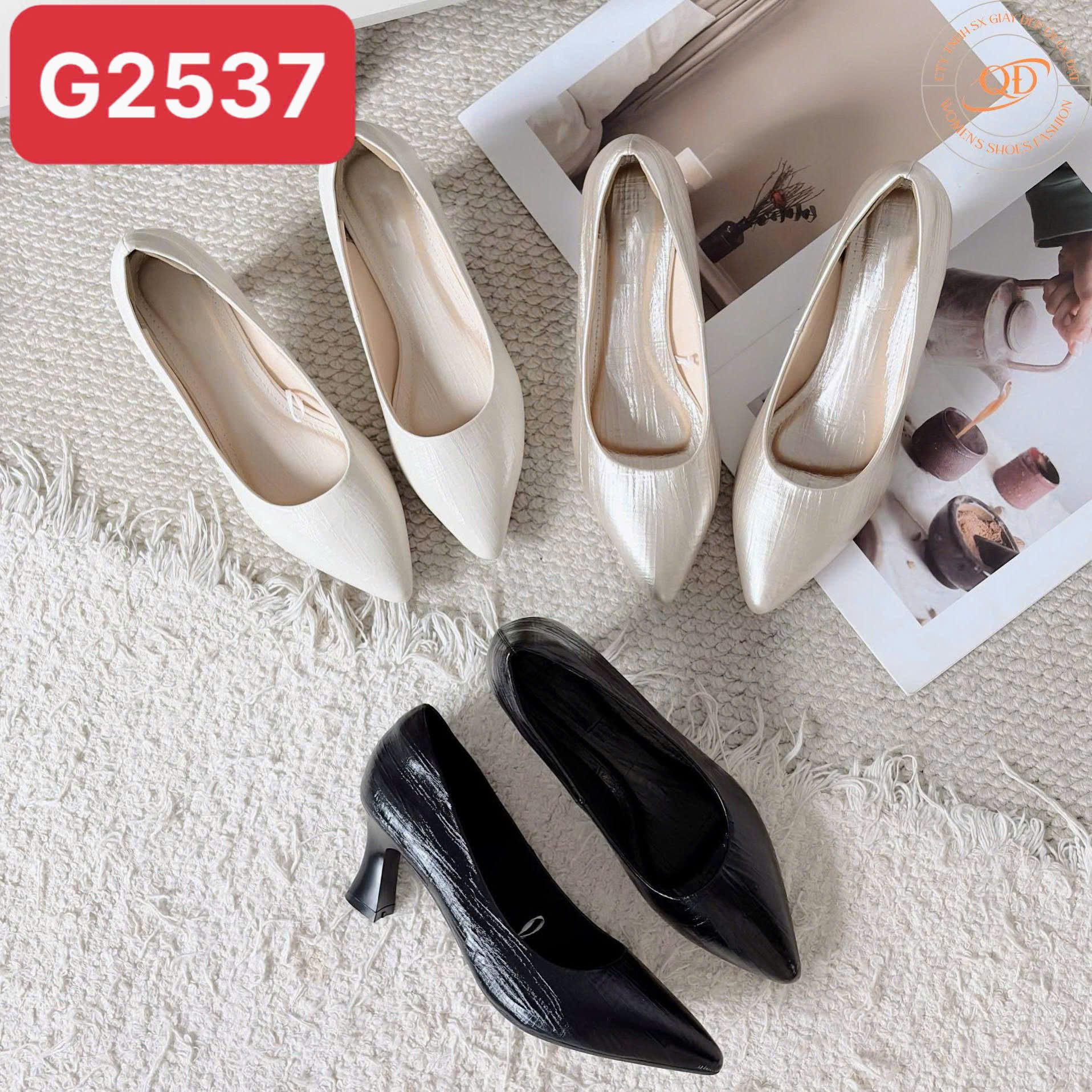 Giày cao gót bít 6CM  - Mã Đặt Hàng G2537